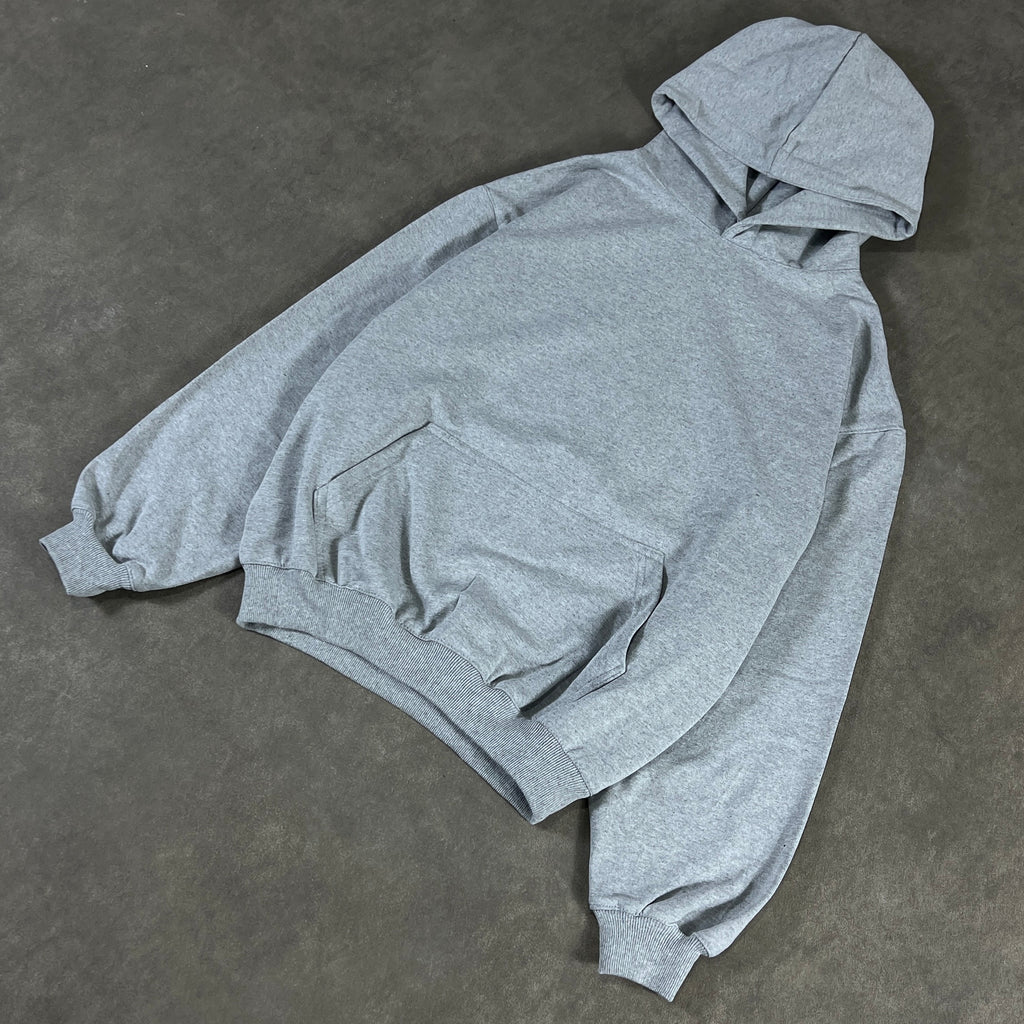 Grey Boxy Oversized Hoodie