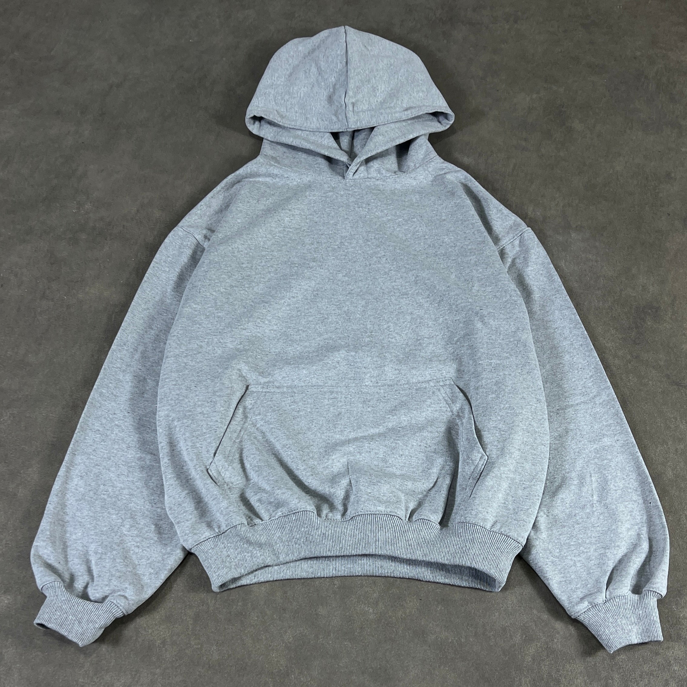 Grey Boxy Oversized Hoodie