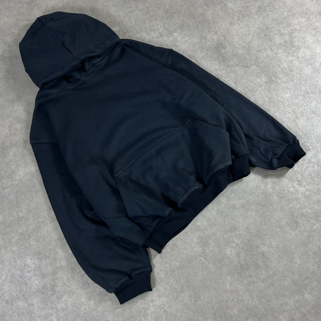 Black Boxy Oversized Hoodie